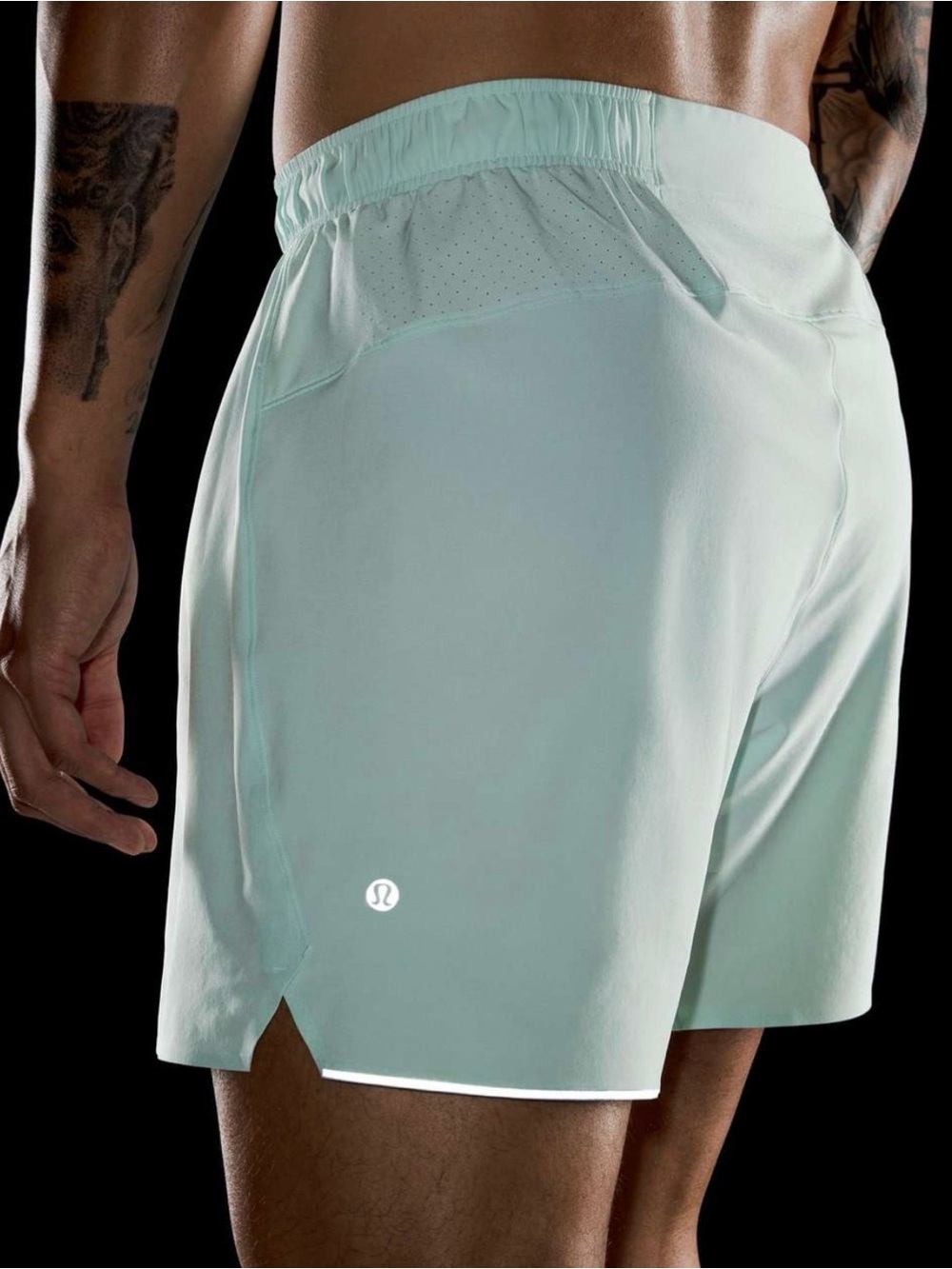 lululemon athletica Men’s Mint Green Surge Shorts